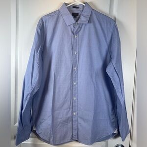 J Crew Ludlow Premium Fine Dress Shirt Fairweather Blue Size Large NWOT #2073